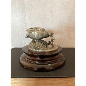 Vintage Chilmark Fine Pewter Mallard Duck Ducklings R.K. Davis 1977